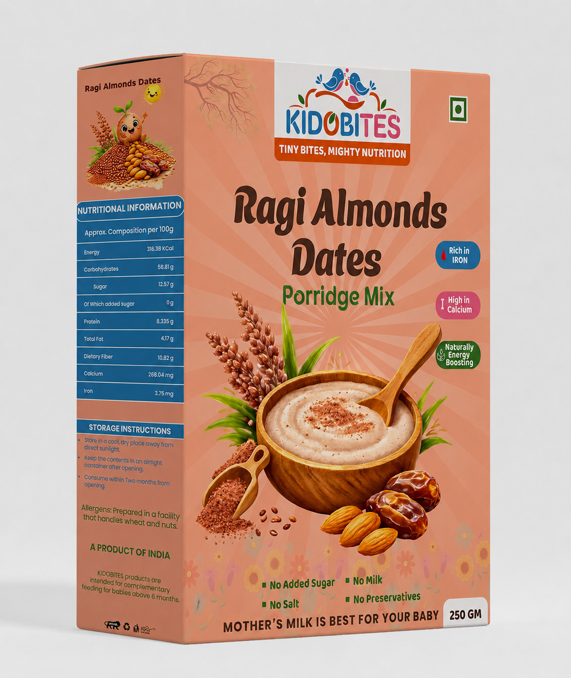 KIDOBITES Mealtime Variety Combo | 12 Months+ | 3 × 250 g