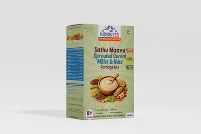 Sathu Maavu Sprouted Cereal Millet & Nuts Porridge Mix For Babies | 8 Months+ | 250 gm
