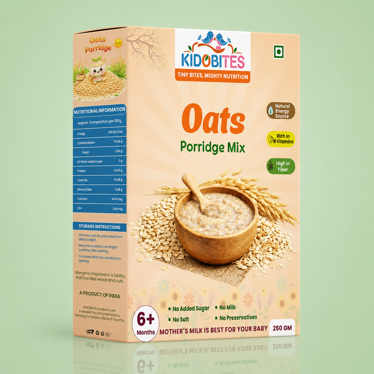 Organic Oats Porridge Mix For Babies | 6 Months+ | 250 gm