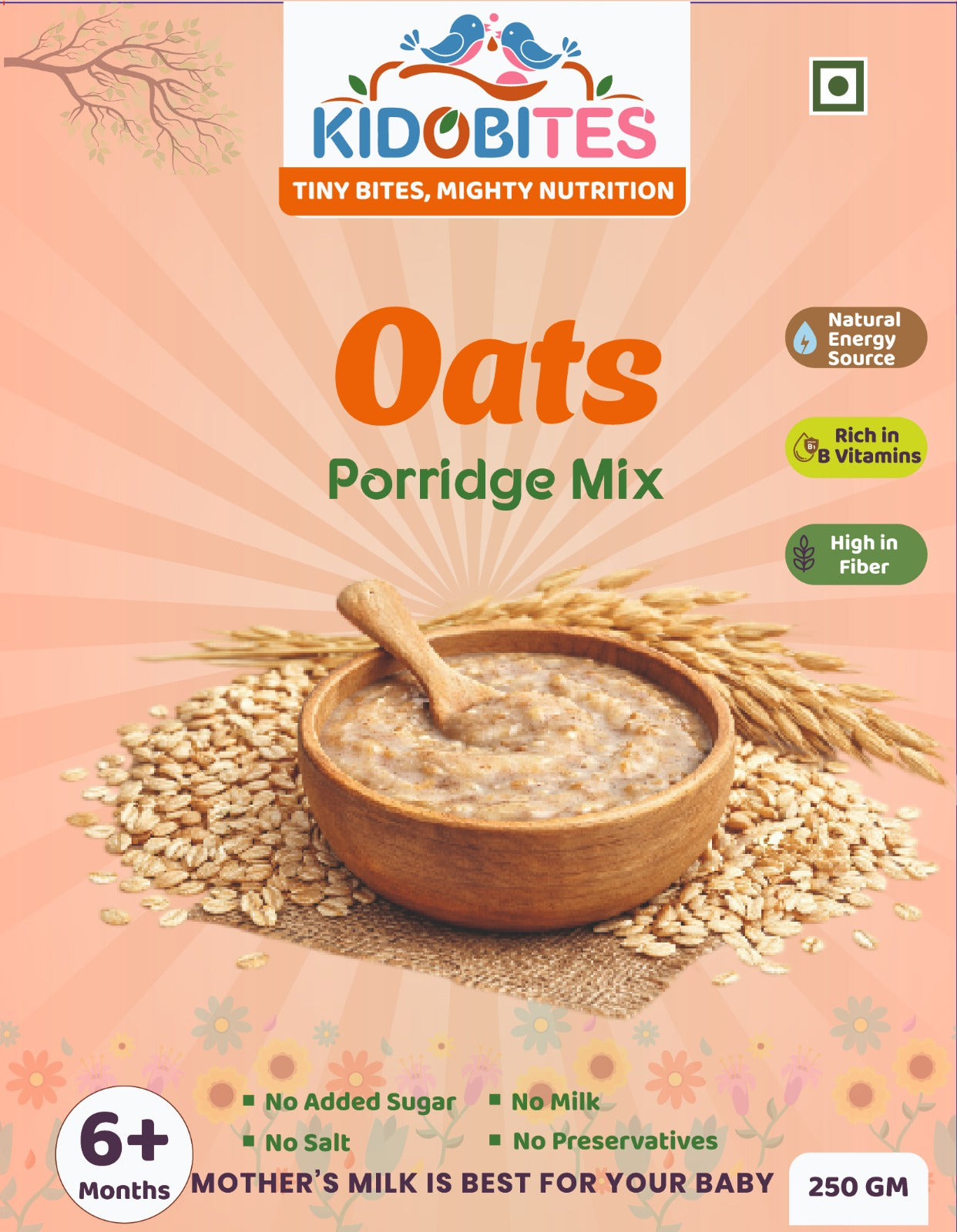 Organic Oats Porridge Mix For Babies | 6 Months+ | 250 gm